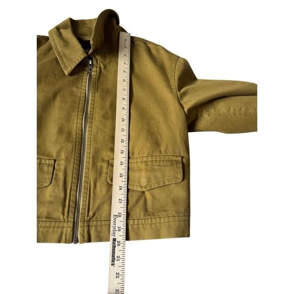 Madewell Cropped Utilitarian Jacket size S Regenerative Chino Spiced Olive - Picture 10 of 15